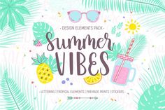 the design elements pack for summer vibes