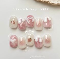 Fake Nails Designs, Cute Simple Nails, Beauty Nails Design, Simple Gel Nails, Really Cute Nails