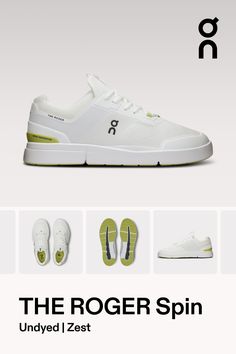 the roger spin is an all - white sneaker