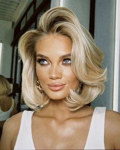 Woman Celebrities, Mom Hairstyles, Short Blonde Hair, Hair Envy, Short Hairstyles For Women, Hair Dos, Hair Day, Pretty Hairstyles, Hair Styling