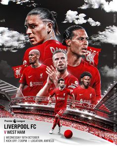 an advertisement for liverpool's new home team