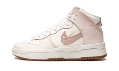 WMNS Dunk High Up DH3718 102 Nike Dunks Pink Oxford, Adidas Yeezy Women, Pink Oxford Shoes, Nike Dunks Outfit, Dunks High, Nike Dunk High, Dunk High, Volleyball Shoes, Cute Nikes