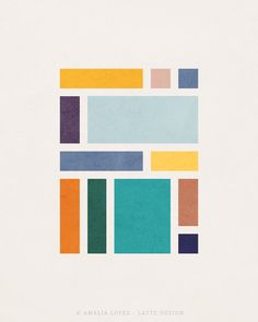 an image of colorful squares on white paper