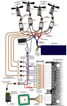 the wiring diagram for an electronic device