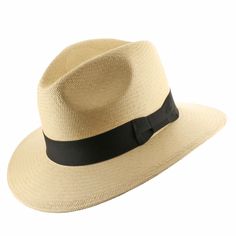 With the Fedora Safari atop your head, you will look distinguished, sophisticated, yet still casual. Designed for golfers, business, pleasure, or formal occasions, this topper will take you thru the long, winding, path from day to night. The Fedora Safari keeps you cool on those long, hot summer nights that you wish would never end. The special sweatband keeps you and your Fedora Safari dry. Fashionable for both men and women. Each Ultrafino Panama hat is a real work of art. All are hand made an Elegant Fitted Hats For Travel, Elegant Short Brim Panama Hat For Travel, Elegant Curved Brim Fedora For Travel, Classic Brimmed Workwear Hats, Elegant Fedora With Curved Brim For Travel, Elegant Travel Fedora With Curved Brim, Elegant Fitted Panama Hat For Travel, Classic Short Brim Hat For Workwear, Elegant Black Fedora For Travel