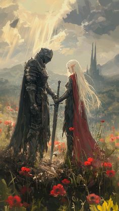 Knight Couples Costume, Dark Fantasy Knight, Dark Fantasy Wallpaper, Dnd Aesthetic, Knight Fantasy, Knight Anime, Medieval Aesthetic, Dark Fantasy Artwork