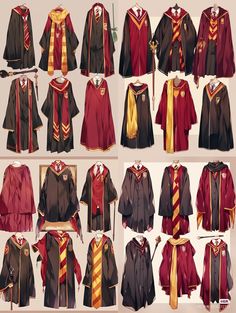 Harry Potter Gryffindor Uniform, Harry Potter Uniform Drawing, Hogwarts Uniform Drawing Reference, Dress Robes Harry Potter, Harry Potter Gryffindor Outfits, Griffindor Outfits Uniform, Hogwarts Uniform Drawing, Gryffindor Outfit Ideas, Harry Potter Fashion Outfits