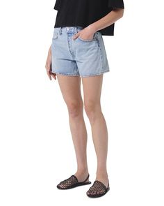 AGOLDE Parker Denim Shorts in Feud Women - Bloomingdale's Long Denim Shorts, Vintage Aesthetic, Everyday Essentials Products, Womens Bottoms, Denim Shorts, Pick Up, Top Brands, In Store, Buy Online