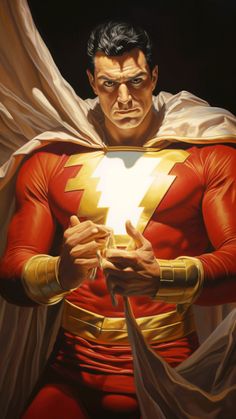 a painting of a man dressed as the flash