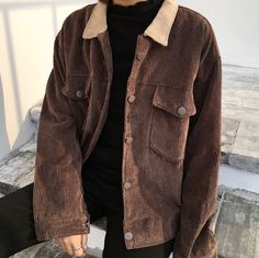 Korean Fashion Ulzzang, Korean Fashion Ideas, Korean Fashion Outfits, K Fashion, Korean Fashion Trends, Button Jacket, Mode Inspo, Looks Style, Jacket Buttons