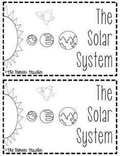 the solar system worksheet for kids to learn how to read and draw it