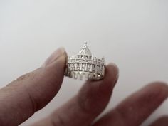 Rome is so magnificent, that ring is able to include only Coliseum, Trevi Fontain, St. Peters Basilica and Forum (started from size 5.5).  !!! Cityscape Rings, Thick Gold Ring, Ruby Wedding Band, Russian Jewelry, Bridesmaid Rings, Sapphire Wedding, Italian Jewelry, Circle Studs, Bridal Bands