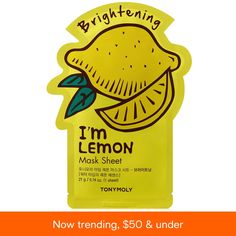 in stock Im Real, Lemon Face, Lemon Mask, Lemon Face Mask, Sheet Mask Set, Peel Off Face Mask, Brightening Face Mask, Essence Water, Alat Makeup