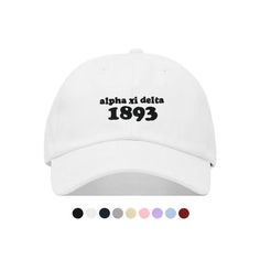 Alpha Xi Delta Year Baseball Hat - Embroidered Baseball Cap // Sorority Greek Big Little Sister Gift Little Sister Gifts, Alpha Sigma Tau, Alpha Omicron Pi, Alpha Sigma, Alpha Xi Delta, Alpha Xi, Kappa Alpha Theta, Greek Sorority, Embroidered Baseball