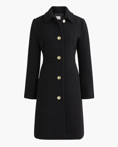 Wool-blend lady day coat Lady Day Coat, Mommy Clothes, Mommy Outfits, Wool Coat Women, Coat For Women, Work Clothes, Black Coat, Ladies Day, Wool Coat