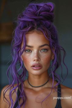 Temporary Hair Dye, Half Up Half Down Hair Prom, Hair Chalk, Gorgeous Hair Color, Hair Color Purple, Black Braids, Hair Inspo Color, Rainbow Hair, Blonde Hair Color