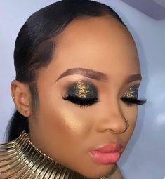 Black Queen Makeup, Face Beat Makeup, Everyday Makeup Tutorials, Queen Makeup, Creative Eye Makeup, Makeup For Black Women, Dark Skin Makeup