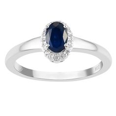 Adorned with a blue sapphire center stone and accented with white topaz, this HDI ring is an accessory that enchants any outfit. Adorned with a blue sapphire center stone and accented with white topaz, this HDI ring is an accessory that enchants any outfit.  White topaz accents Nickel free Metal: 10k white gold Packaging: boxed Plating: rhodium Width: 8.50 mm Finish: polishedSTONE DETAILS Stone type: blue sapphire Total weight: 5/8 ct. Center stone weight: 1/2 ct. Center stone size: 6 mm x 4 mm Formal Diamond Birthstone Ring With Gemstone Accents, Elegant Diamond Halo Ring With Birthstone, Classic Diamond Birthstone Ring With Gemstone Accents, White Gold Diamond Birthstone Ring With Gemstone Accents, Formal Sapphire Diamond Ring With Gemstone Accents, Elegant Sapphire Ring With Cubic Zirconia And Gemstone Accents, Elegant Sapphire Ring With Cubic Zirconia Accents, Fine Jewelry Sapphire Birthstone Ring With Gemstone Accents, Luxury White Gold Sapphire Ring With Gemstone Accents