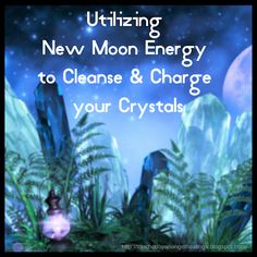 an image of the moon energy to cleanse and charge your crystals