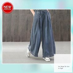 Large size blue casual jeans,elastic waist denim wide-leg pants,women's jeans,loose jeans,wide-leg casual pants,Handmade vintage jeans
#WomensPants #PantsForWoman #WideLegPants #RetroThermalPants #StraightPants #LooseWarmPants #WomensJeans #CasualJeans #WideLegJeans #LargeSizePants Baggy Wide-leg Summer Jeans, Non-stretch Wide-leg Denim Blue Jeans, Baggy Wide Leg Jeans For Summer, Summer Baggy Wide-leg Jeans, Denim Blue Wide-leg Jeans, Baggy Denim Blue Flare Jeans For Summer, Spring Baggy Denim Blue Wide Leg Pants, Summer Baggy Denim Blue Flare Jeans, Vintage Non-stretch Cotton Jeans