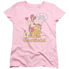 Officially Licensed Merchandise. Printed in the U.S.A. 100% Cotton Tee. Form-Fitting and Cut More Narrowly Through the Bust. Design Will Not Fade, Crack or Peel After Multiple Washes. State of the Art Digitally Printed Clothing. Made to Order. Takes 2-5 Business Days to Make to Perfection. Oversized Tshirt Outfit, Garfield And Odie, Fun Girl, Love Lucy, I Love Lucy, Womens T Shirt, Too Cute, Sleeves (women), Cute Woman