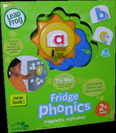 a package of magnetic letters and magnets for kids to use in their learning activities