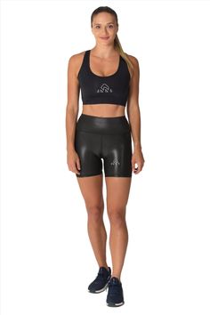 Women's Fitness Black Faux Pro Short - UrbanCycling.com Running Activewear With Built-in Padding And 4-way Stretch, Black Activewear With Built-in Padding And High Stretch, Technical Activewear With Built-in Padding For Training, Sporty 4-way Stretch Leggings With Built-in Shorts, Functional Fitted Leggings With Built-in Shorts, Fitted Activewear With Built-in Shorts For Yoga, Black Leggings With Built-in Shorts For Yoga, Black Compression Activewear With Built-in Padding, Black Activewear With Built-in Padding