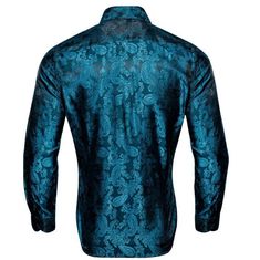 This is the perfect shirt for any man who wants to look stylish and sophisticated. The paisley print is elegant and timeless, and the shirt fits comfortably and looks great on anyone. Whether you're dressing up for a special event or just want to feel your best, this is the shirt for you. Handmade 100% Silk Paisley Dry Clean Only - 30-DAY MONEY-BACK GUARANTEE - Try it! If you don't love it, send it back. We offer free shipping on returns and exchanges. Take your time! You've got 30 days to decid Formal Long Sleeve Paisley Print Shirt, Elegant Long Sleeve Shirt With Paisley Print, Elegant Formal Paisley Print Top, Elegant Long Sleeve Paisley Print Tops, Elegant Paisley Print Formal Top, Formal Fitted Shirt With Paisley Print, Elegant Paisley Print Top For Party, Elegant Paisley Print Party Tops, Autumn Winter Fashion Casual