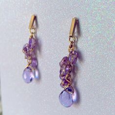 Lavender Droplets Earrings Are Post Earring Featuring Beads On Shades Of Lavender And Gold. The Earrings Have Stainless Steel Posts That Are Safe For Sensitive Ears. Dress Them Up Or Down. Interested? Make Me An Offer! Brand: Jocee Angee Color: Lavender Condition: New Lavender Amethyst Earrings For Party, Shades Of Lavender, Droplet Earrings, Earrings Color, Sensitive Ears, Purple Gold, Post Earrings, Lavender, Shades