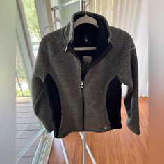 Women’s Jacket Size Large New With Tags Regular Price $169 Fleece Interior Color Gray And Black Gray Fleece Jacket For Fall, Gray Fleece Jacket For Sports In Fall, Gray Fleece Jacket For Fall Sports, Black Fleece Jacket For Winter Sports In Fall, Black Fleece Jacket For Fall Winter Sports, Interior Color, Zip Sweater, Colorful Interiors, Fleece Jacket