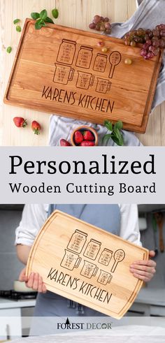 Personalized Cutting Board | Engraved Cutting Board | personalized kitchen gifts | Cutting Board | Small Wooden Projects | DIY Wooden Projects | Wooden Projects to Sell | Cutting Boards | Wood Cutting Boards | DIY Wood Projects | Wood Crafts | 5th Anniversary Gift | wood anniversary gifts | custom cutting boards | customized cutting board | Wooden Crafts | Home Décor Gift | Housewarming Gifts | personalized charcuterie board Personalized Kitchen Gifts, Cooking Gift, Practical Kitchen, New Job Gift, Personalized Kitchen