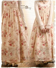 Spring Flower Dress, Natural Kei, Magic Photo, Mori Style, Shabby Chic Clothes, Kei Fashion, Mori Fashion, Mori Kei, Mori Girl Fashion