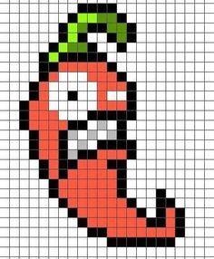 a cross stitch pattern with an orange and black face