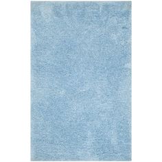 a light blue rug on a white background with no one in the room to see it