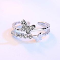 Butterflies are beautiful creatures that represent hope, transformation, and rebirth. They remind us that no matter what happens in life, there is always time to start again. This beautifully crafted ring encourages us to believe in ourselves and never lose faith. Great things are coming. Cubic zirconia crystals Adjustable ring size - one size fits all Hypoallergenic, lead & nickel free If you aren't in LOVE with your purchase, please let us know within 30 days of receiving your item, and you'll receive a stress-free refund. Great Things Are Coming, Couple Rings Silver, خواتم خطوبة, Matching Couple Rings, Promise Rings For Guys, No Matter What Happens, Start Again, Butterfly Ring, Matching Rings