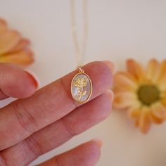 Introducing the November Birth Flower Necklace, a stunning and meaningful addition to our Birth Flower Necklace Collection! This elegant necklace features the delicate Chrysanthemum, the birth flower for November, symbolizing loyalty and friendship. Let the Chrysanthemum inspire you to strengthen your bonds of friendship and loyalty with the people who matter most to you! Whether you're treating yourself or looking for the perfect gift for a loved one, the November Birth Flower Necklace is the p