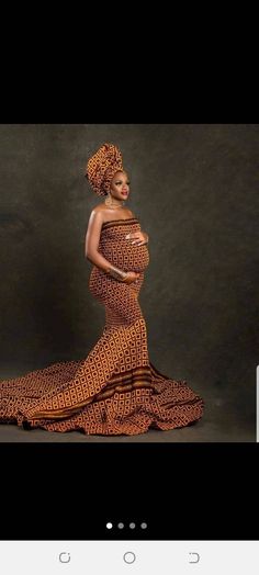 If you're planning a pregnancy photoshoot,then this dress is just a perfect idea. Please drop your phone number for shipping. Also to enable your dress fit perfectly please provide your bust,waist and hips measurements accurately. Thank you! Brown Maxi Dress For Wedding, Ankara Gowns Long, Ankara Maternity, Prom Dress African, African Maternity, Long Ankara Dresses, African Maternity Dresses, Cream Wedding Dresses, Dress African Print