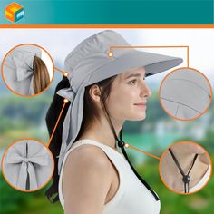 Sun Cube Premium Outdoor Sun Hat with Neck Flap Our Premium Outdoor Sun Hat is the perfect gear to keep you protected in the sun during any outdoor activities. Particularly suited for fishing, hiking, camping, safari, gardening, and other outdoor activities, our hat will perform and let you achieve more outside! It comes with the following features: Protect you from the sun -- Wide brim and neck flap to protect you from all angles from the blazing sun. It is also 50+ UPF, offering complete UV pr Outdoor Bucket Hat For Beach Season, Outdoor Beach Season Bucket Hat, Summer Sun Hat For Hiking, Bucket Hat With Upf 50+ For Outdoor Activities, Travel Bucket Hat With Uv Protection, Travel Bucket Hat With Upf 50+, Adjustable Visor Bucket Hat For Hiking, Solid Summer Hat For Outdoor Activities, Solid Color Sun Hat For Outdoor Activities