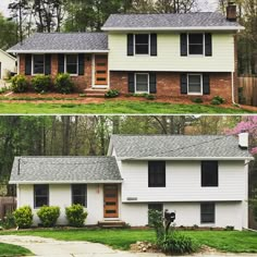 before and after pictures of a house in the suburbs