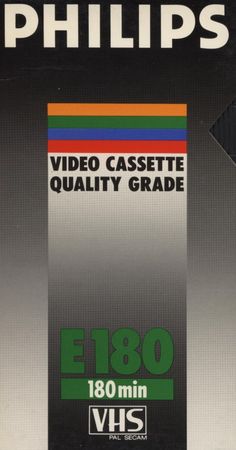 an instruction manual for the philips video cassette quality grade e160 min vhs