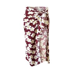 Crafted from a recycled ECO-RAYON fabric, this luxe wrap sarong is a sustainable choice that looks and feels luxurious. A lightweight fabric drapes elegantly, adding a stylish touch to your beach wardrobe. This versatile wrap can be worn short or long in many different ways, and is perfect for making a statement on a hot summer day. STYLE TIP: Wear long or short, as a dress or beach towel. Folds in multiple ways, find us on social for all the hacks! Exclusively Hanakini Prints Material: Rayon an Beachy Wrap Sarong For Beach Cover-up, Beachwear Wrap Sarong For Poolside, Poolside Wrap Sarong Beachwear, Poolside Wrap Sarong For Beachwear, Elegant Flowy Wrap Skirt For Vacation, Elegant Wrap Skirt For Vacation, Elegant Draped Wrap Skirt For Summer, Flowy Sarong For Summer, Bohemian Wrap Skirt For The Beach