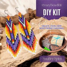 the bead kit is ready to be used as earrings and bracelets for sale