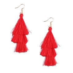 These stunning Jewelry Collection Ana Tassel Drop Earrings, Chili Red are more than just accessories; they're a statement. Designed to catch the eye, they feature exceptional craftsmanship and high-quality materials that ensure durability and elegance. The intricate design not only complements your outfit but also enhances your unique style. Perfect for any occasion, from casual outings to formal events, these earrings can be paired with your favorite dress or a simple tee and jeans for an effor Chili Red, Tassel Drop Earrings, Simple Tees, Accessories Jewelry Earrings, Stunning Jewellery, Intricate Design, Favorite Dress, Tassel Earrings, Formal Event