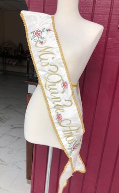 Looking for something extraordinary for that upcoming special occasion? This Sash is perfect for that special occasion as it will be personalized. It will be the perfect gift for the birthday girl. We can make this sash in many colors. Each sash will be made to order so please send us the picture of the dress to match the color. Please note we will do everything possible to match the sash color to the colors you request, but due to the custom dye fabric variations it is not always possible to do Bday Sash, Sweet 16 Sash, Pageant Sashes, Disney World Princess, Bachelorette Sash, Custom Sash, Ornate Ring, Beauty And The Beast Party, Custom Bachelorette