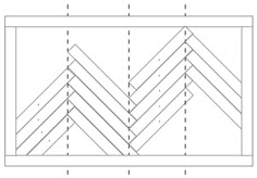 the diagram shows how to draw an angled rectangle in two different ways, with one diagonal