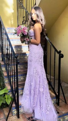 @ zoraida.jazmine Purple Quince Dress, Prom Dress Inspo, Prom Inspiration, Purple Prom, Graduation Party Dresses, Senior Prom Dresses, Classy Prom Dresses, Purple Prom Dress, Prom Dress Inspiration