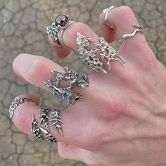 Soldering Iron Jewelry, Jewellery Soldering, Soldering Rings, Soldered Rings, Jewelry Soldering, Solder Jewelry, Futuristic Jewelry, Ethereal Jewelry, Grunge Jewelry