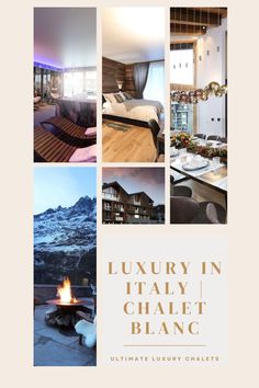 luxury in italy chalet blancc ultimate luxury chalet