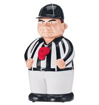 Talking Referee--On SALE!! $9.99 Motion-activated referee plays stadium organ music and makes five different calls. Uses two AAA batteries (not included). 7" H. Plastic. Organ Music, Batteries Not Included, Aaa Batteries, 7 H, Batteries, Beauty Products, Motion, Skin Care