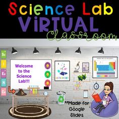 the science lab virtual classroom is open for students to use